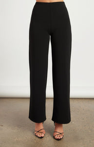 LENI WIDE LEG PANT - Black