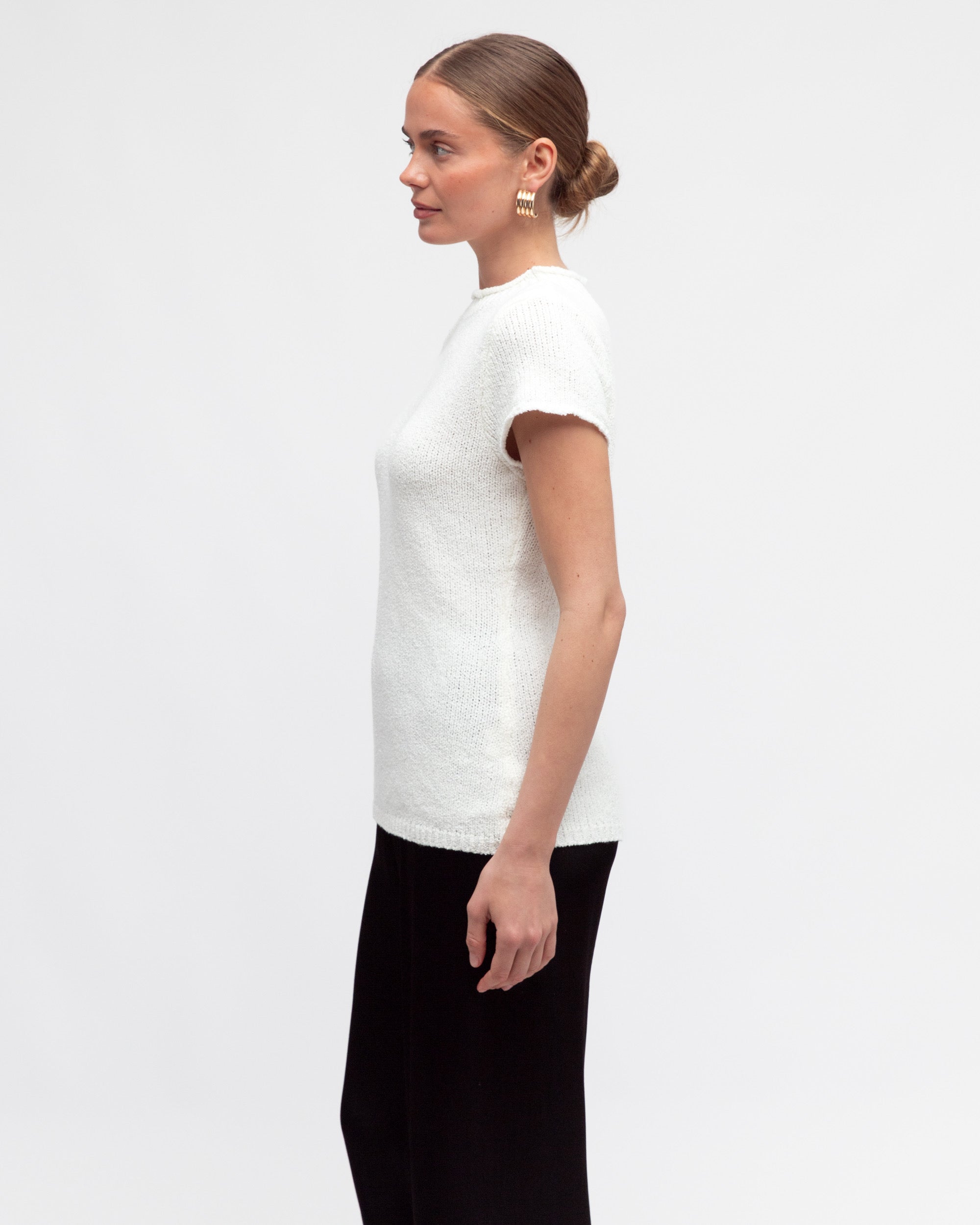 ELIZABETH KNIT TOP - White
