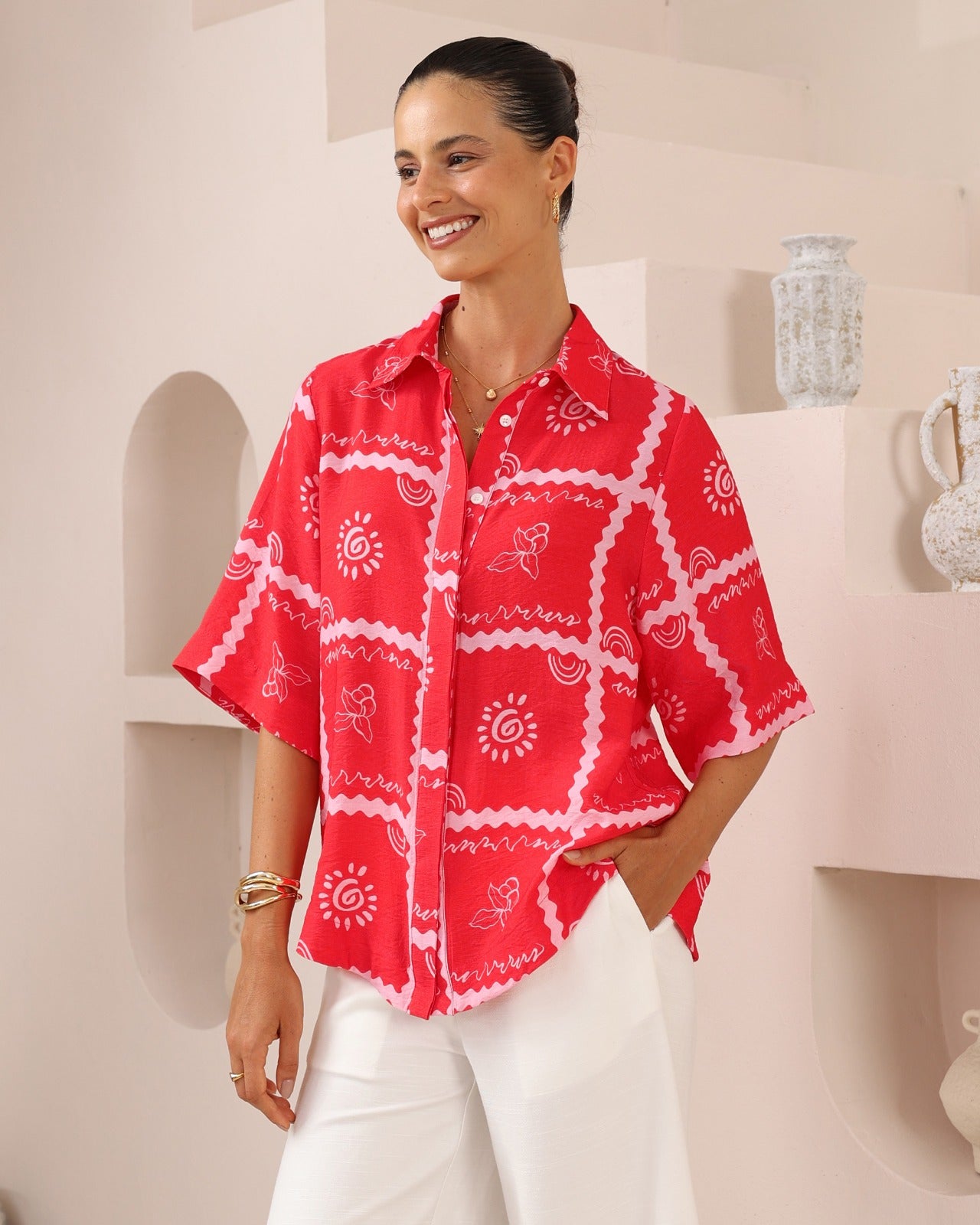 SOLSTICE SHIRT - Red