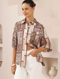 OLIVIA SHIRT - Chocolate