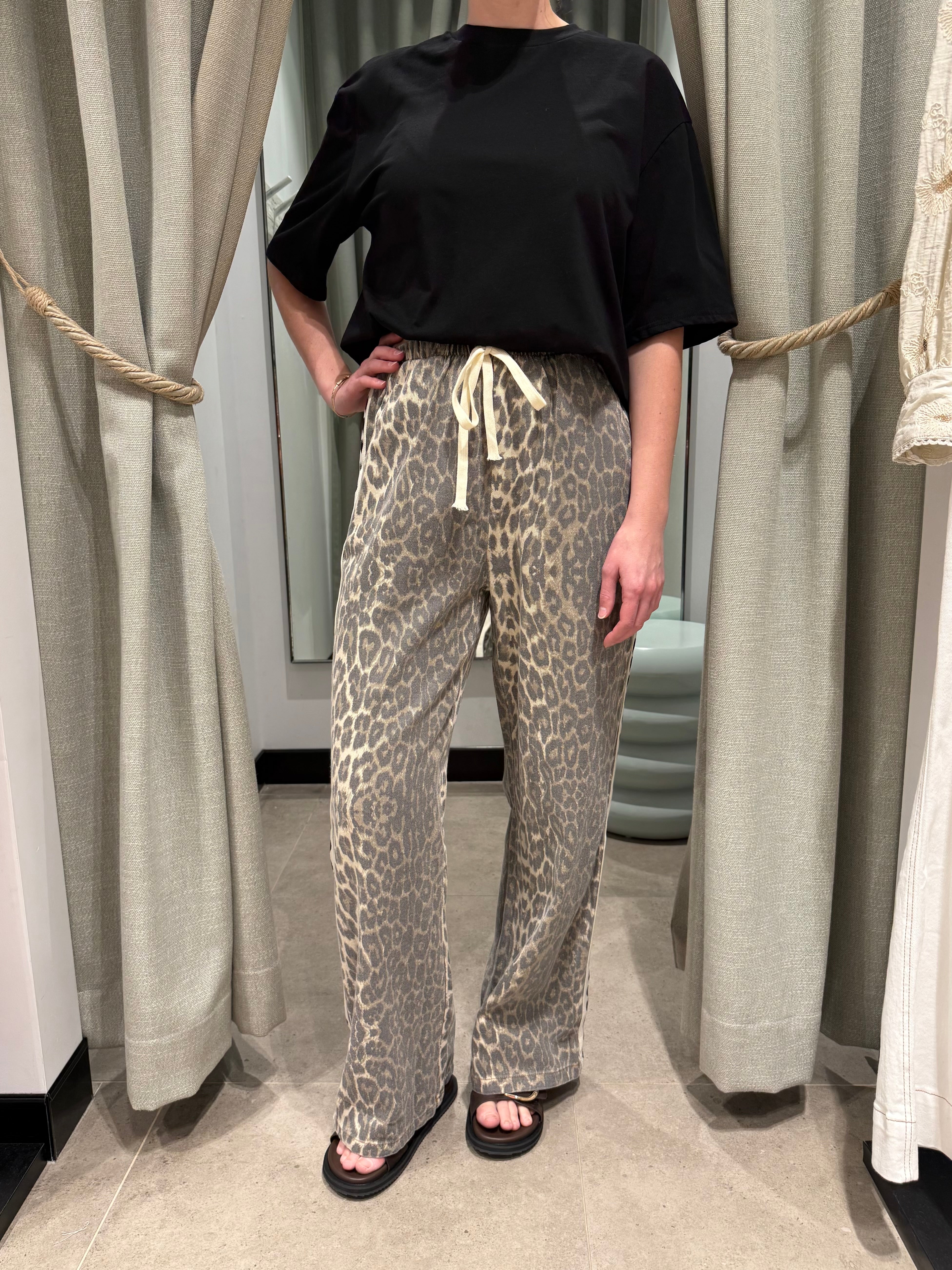 By Frankie - LEOPARD HEART RACER JEANS