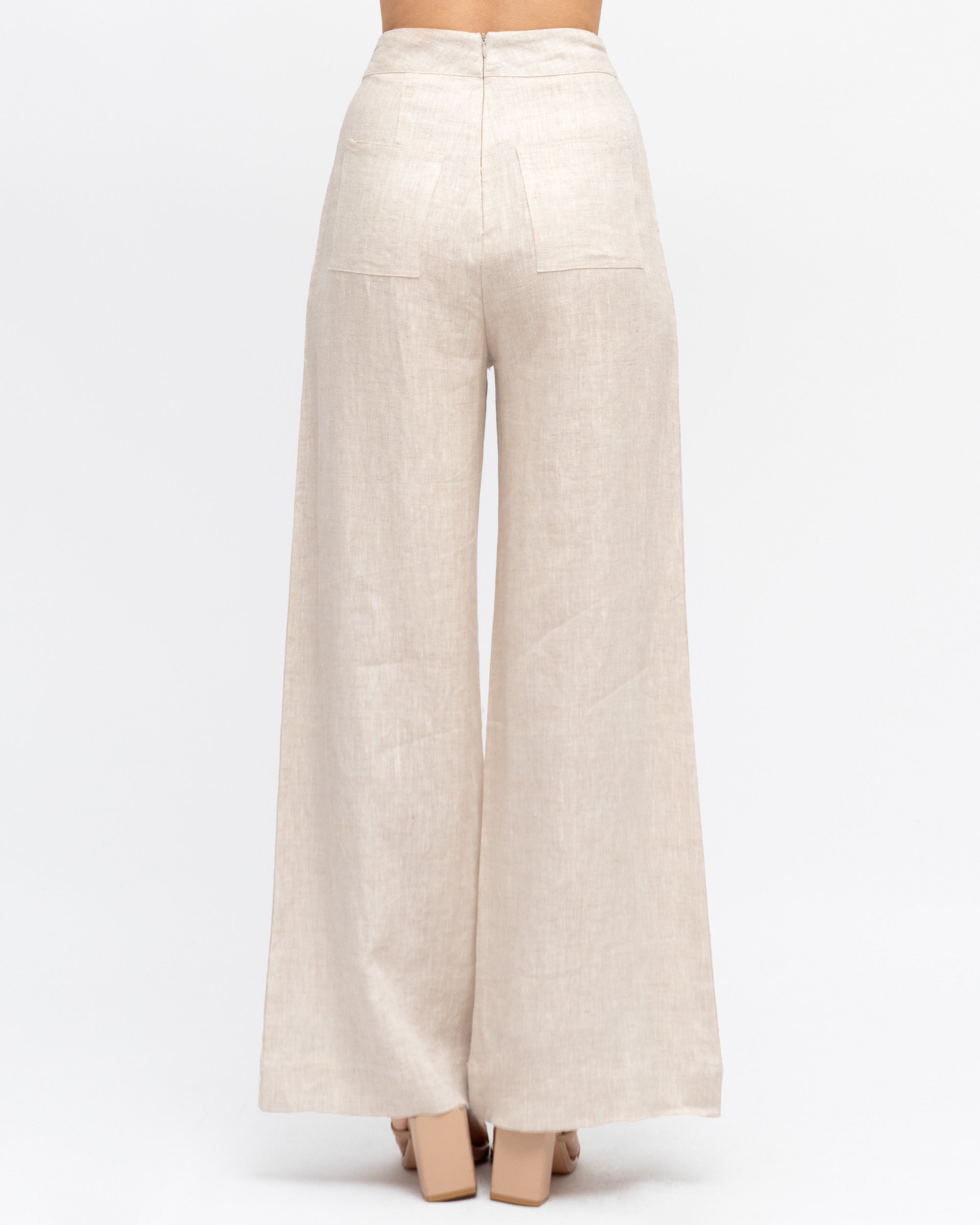 ARCHICO LINEN PANTS - Oatmeal