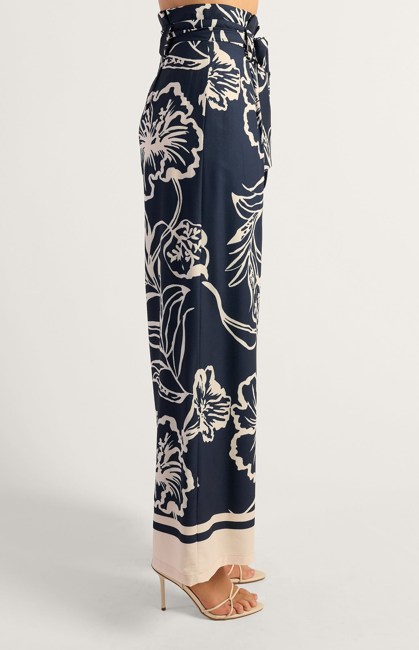 SOLARA WIDE LEG PANTS - Navy