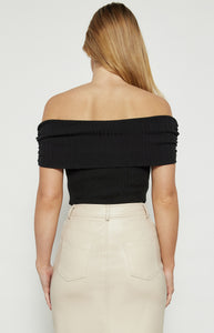 MONACO KNIT BODYSUIT - Black
