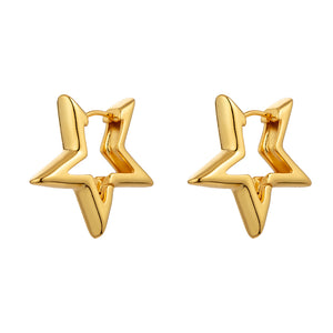 RINTA STAR HOOP - Gold