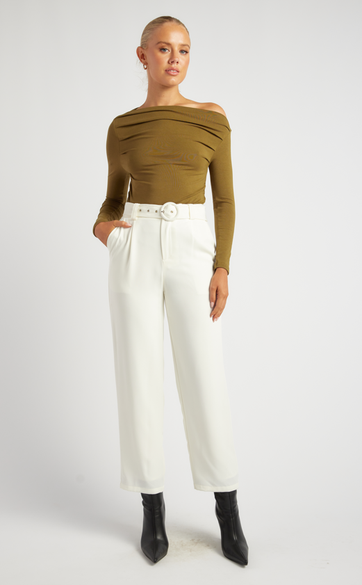 MYKA TOP - Dark Olive