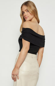 MONACO KNIT BODYSUIT - Black