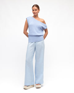ARCHICO LINEN PANTS - Baby Blue