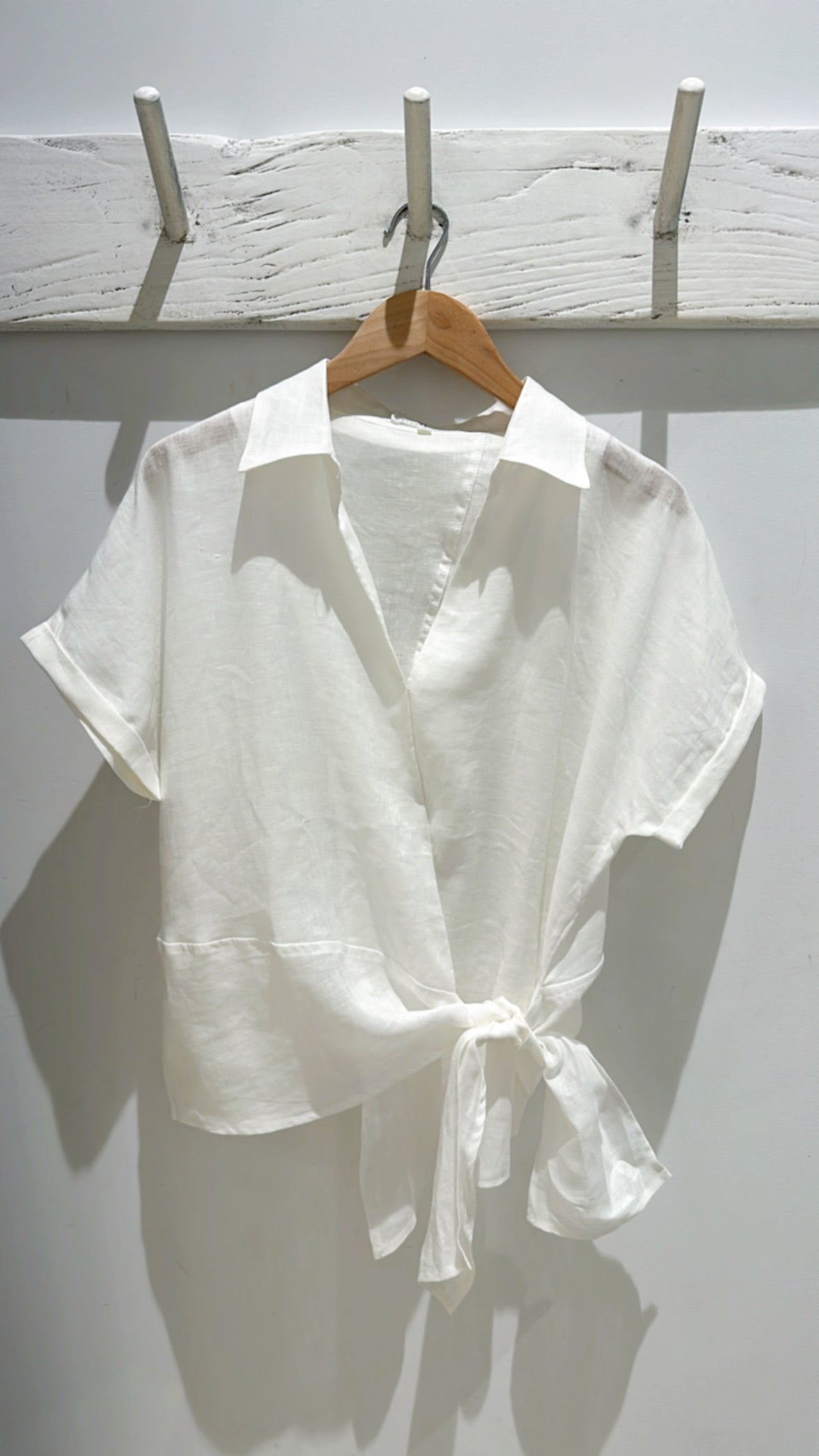 GUS LINEN SHIRT - White