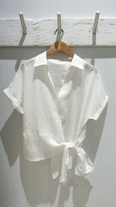GUS LINEN SHIRT - White