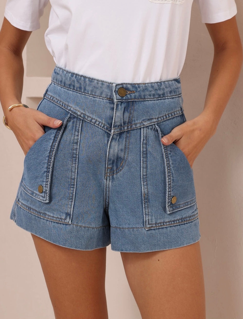 LARISA DENIM SHORTS