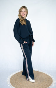 NOVAH CREW SWEATER - Navy