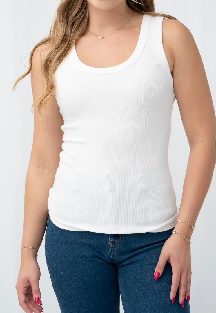 HARPER TANK - White