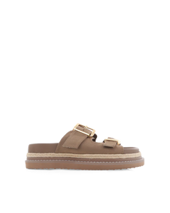 BILLINI ALDER PLATFORM SLIDE - Fawn Suede