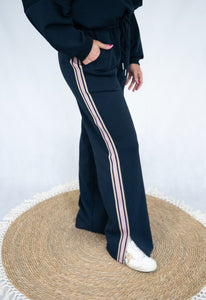 NOVAH ELEVATED TRACK  PANT - NAVY