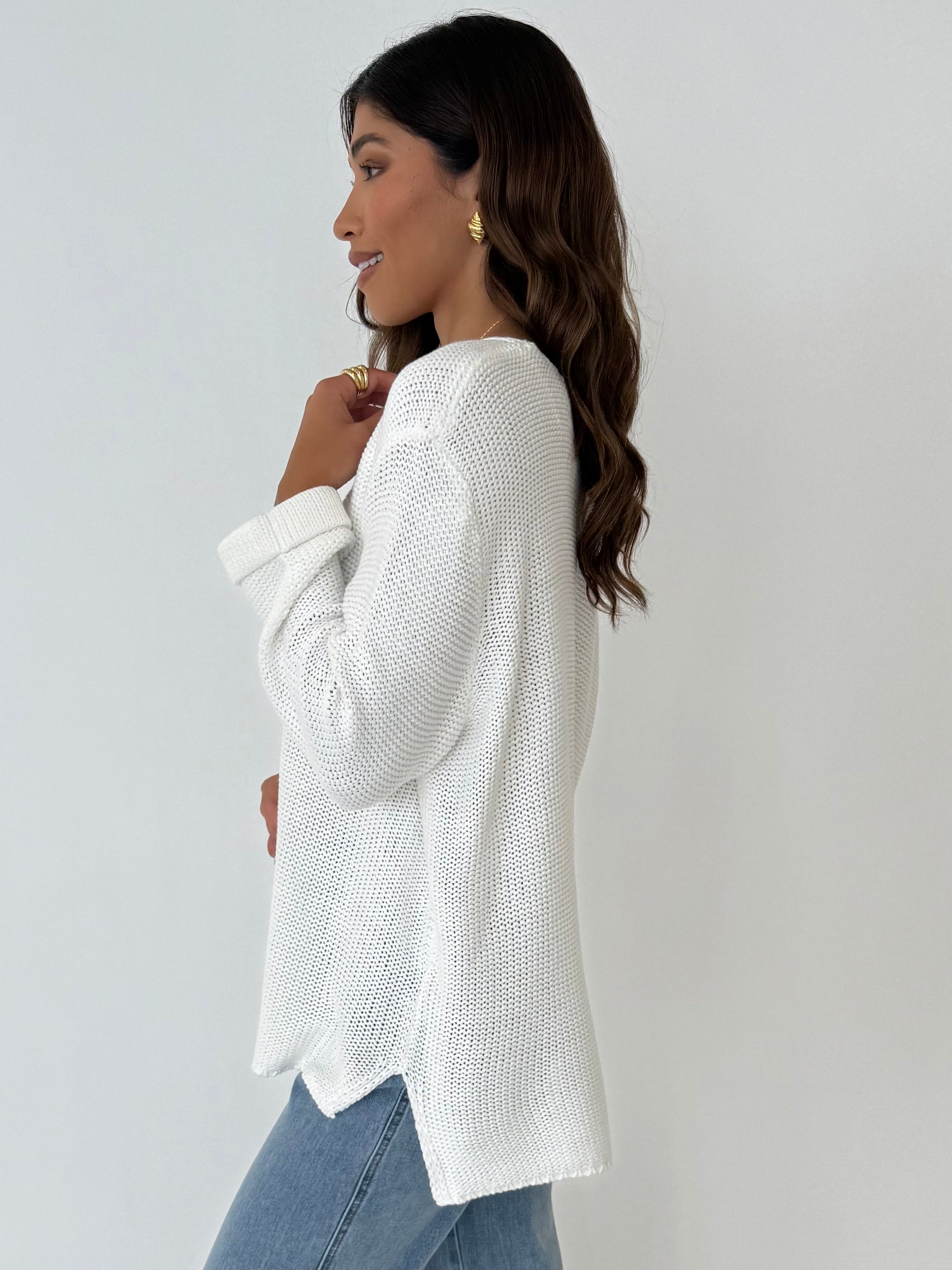FRANKI KNIT COTTON JUMPER