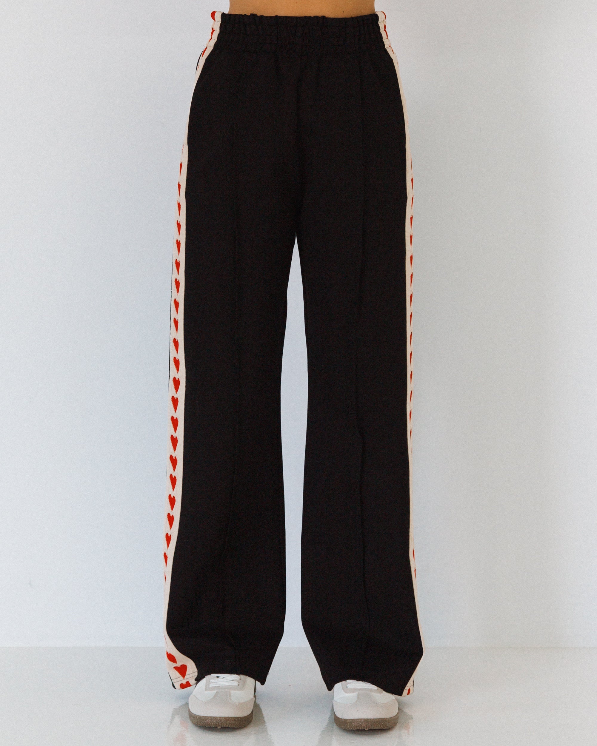 WITH LOVE ELEVATED TRACK PANTS - Black
