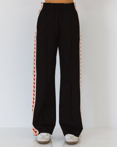 WITH LOVE ELEVATED TRACK PANTS - Black