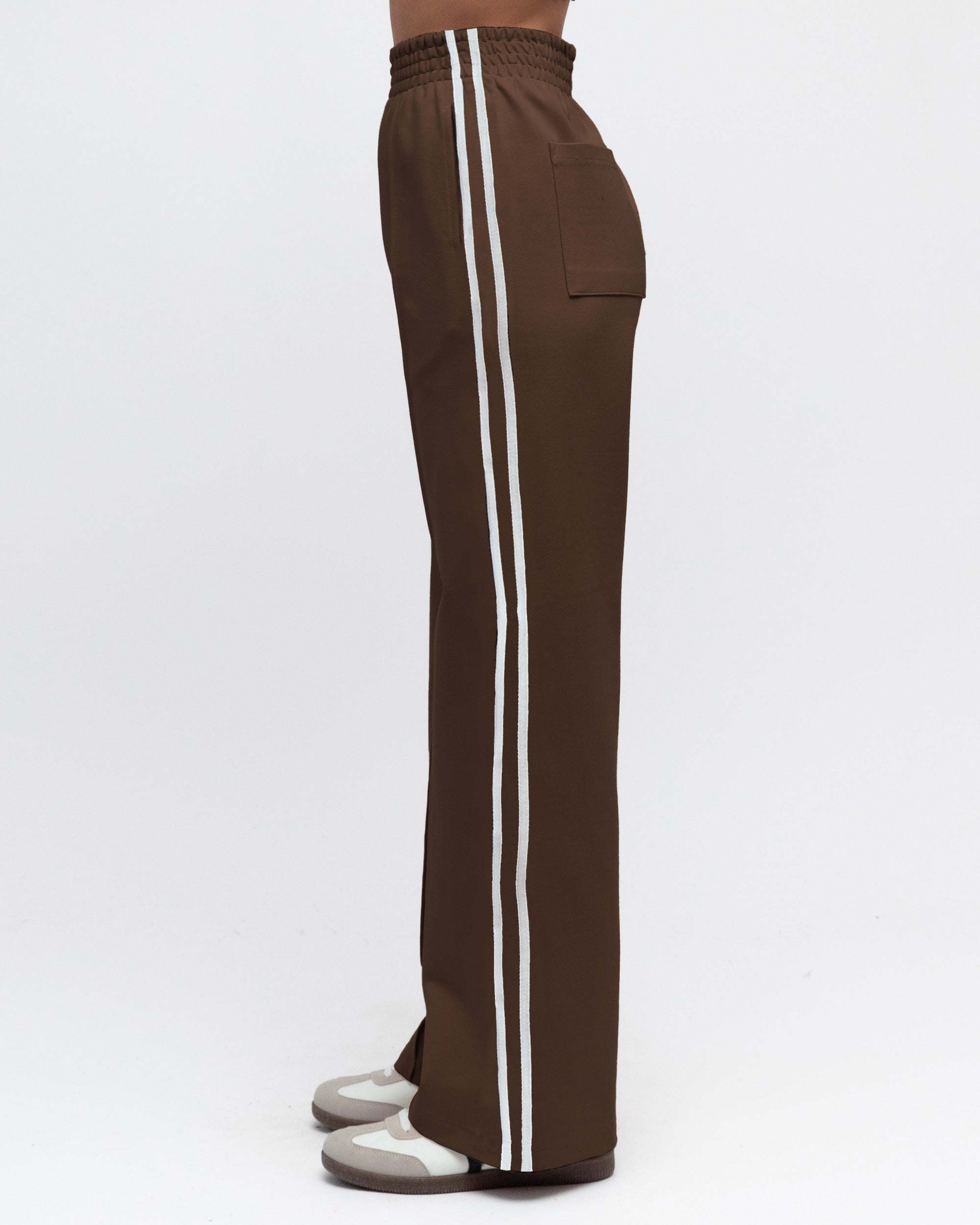 COCO STRIPE PANT - Chocolate