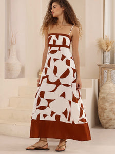 SERENA MAXI DRESS - Choc