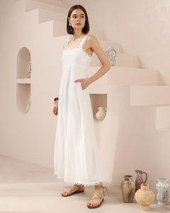 ISLA MAXI DRESS - White