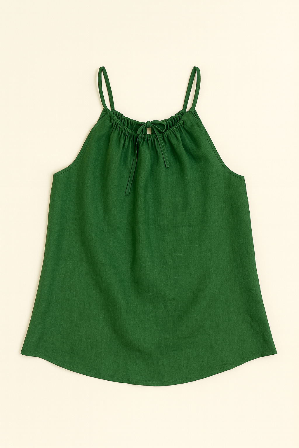 ANDREA LINEN TOP - Fern