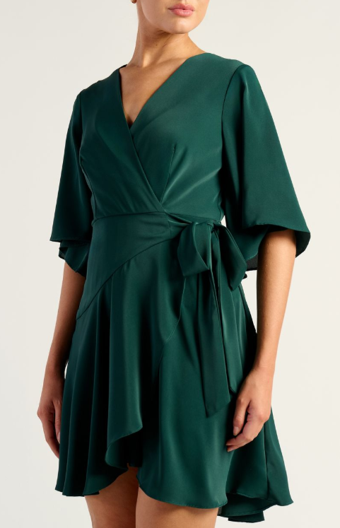 VIENNA  DRESS - Emerald Green
