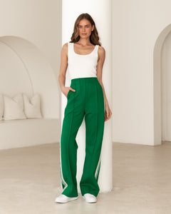 LUCI ELEVATED TRACK PANTS - Green