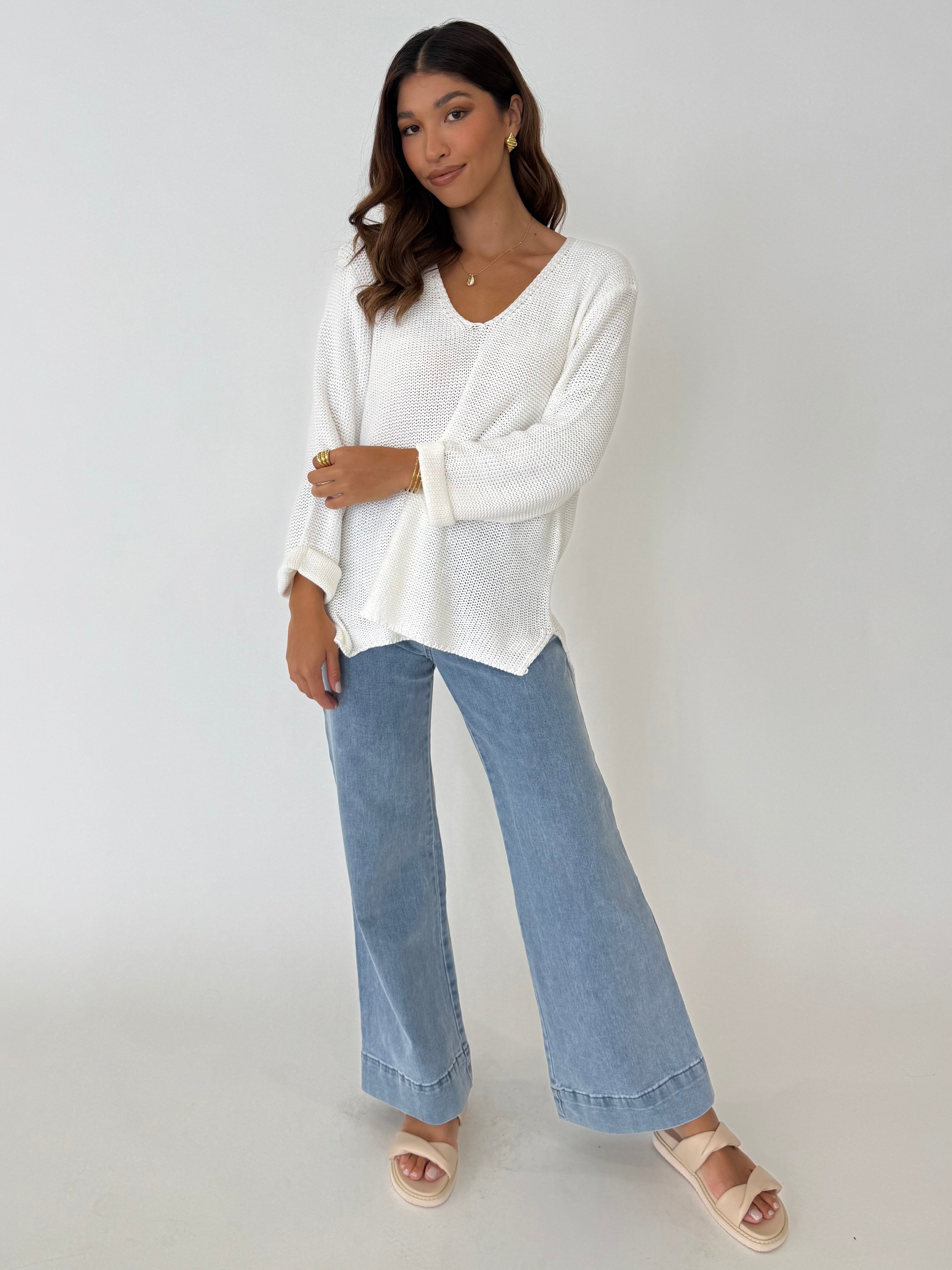 FRANKI KNIT COTTON JUMPER