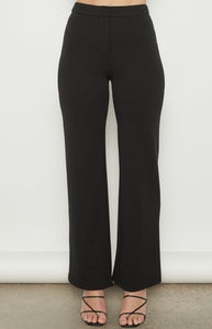 KARAH STRAIGHT LEG PANTS - Black