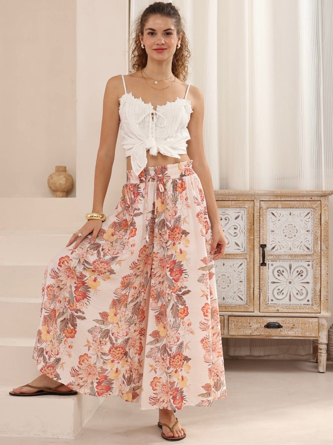 BRIANA PANTS - Peach