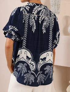 LAINEY TOP - Navy