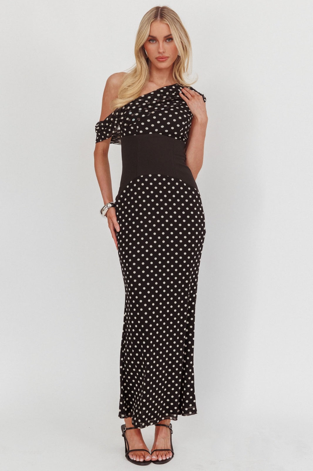 LONDON MAXI DRESS - Polka Dot