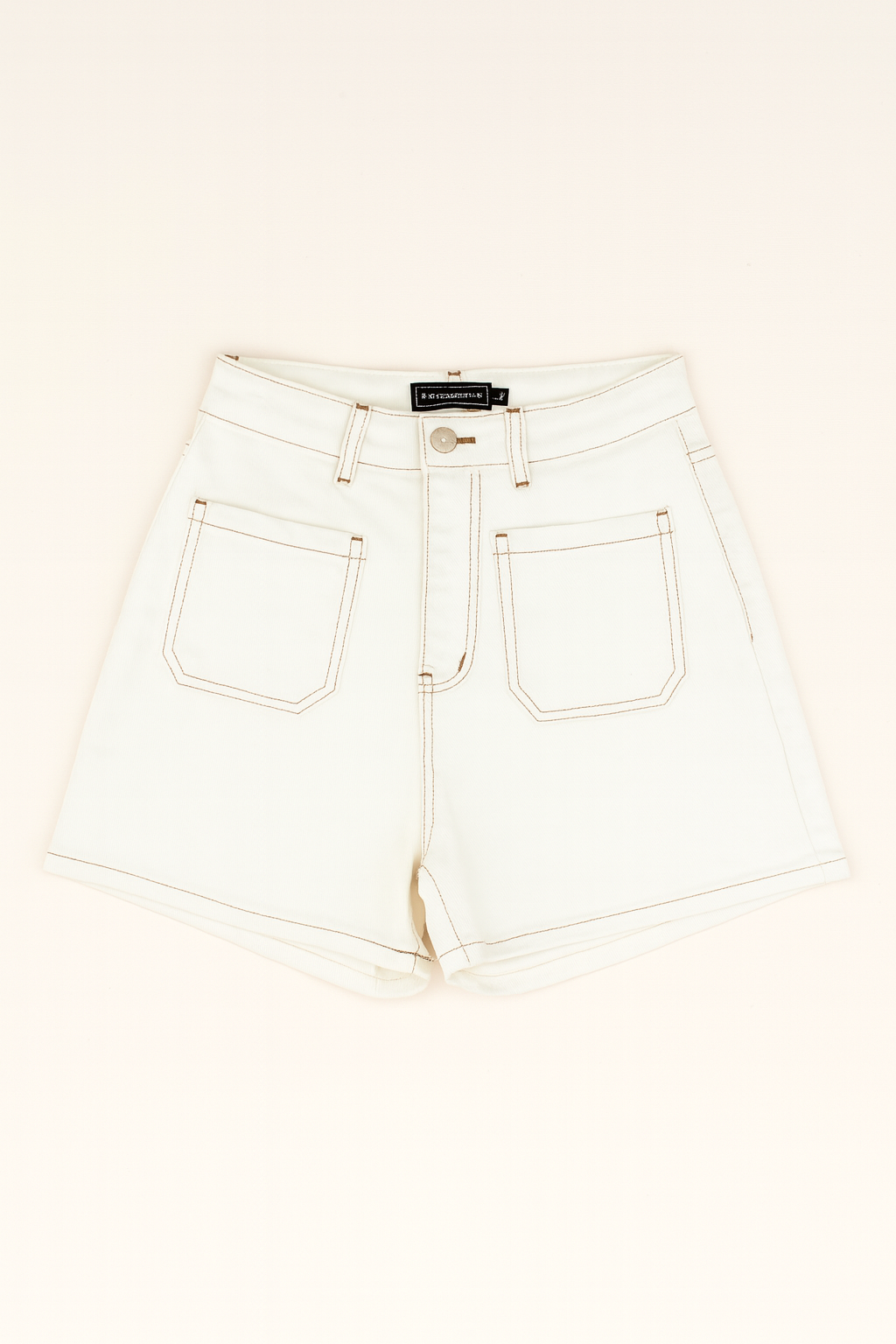 JAMIE DENIM SHORTS - White