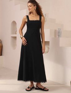 ISLA MAXI DRESS - Black