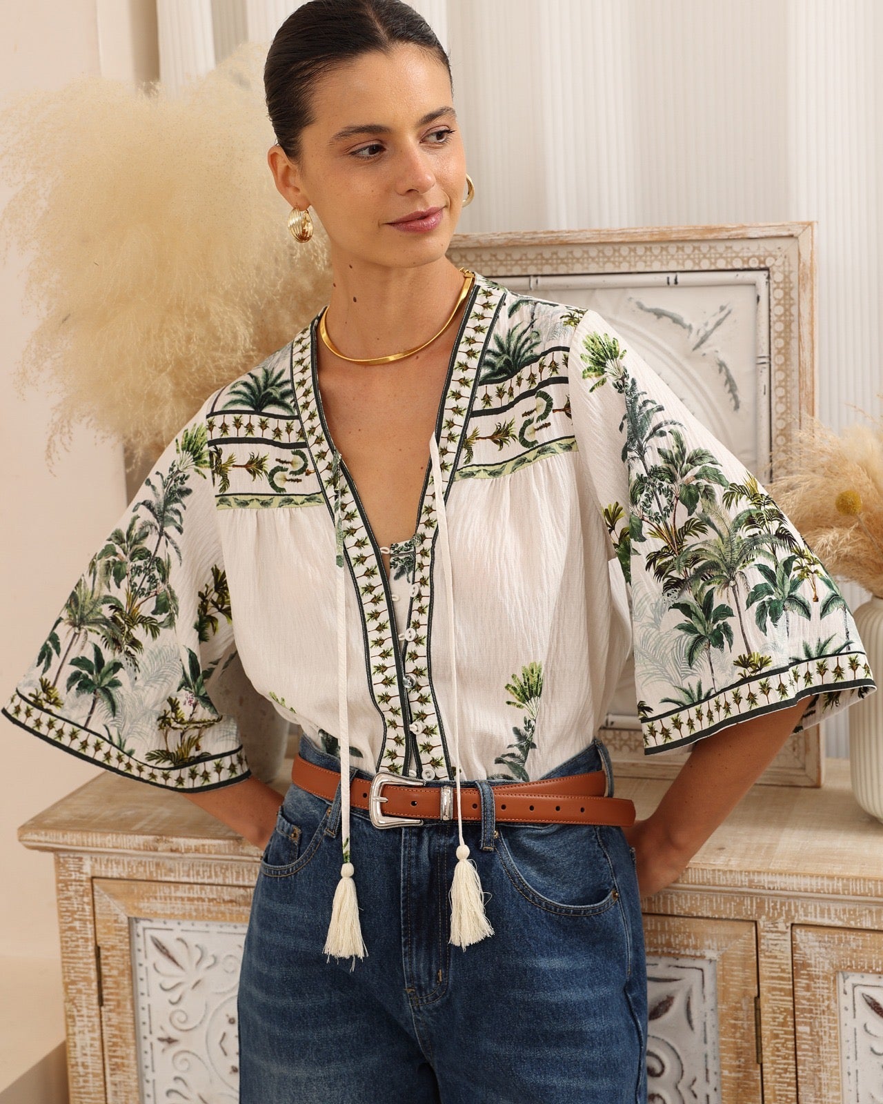 INARA TOP - Palm Trees