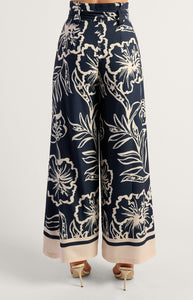 SOLARA WIDE LEG PANTS - Navy