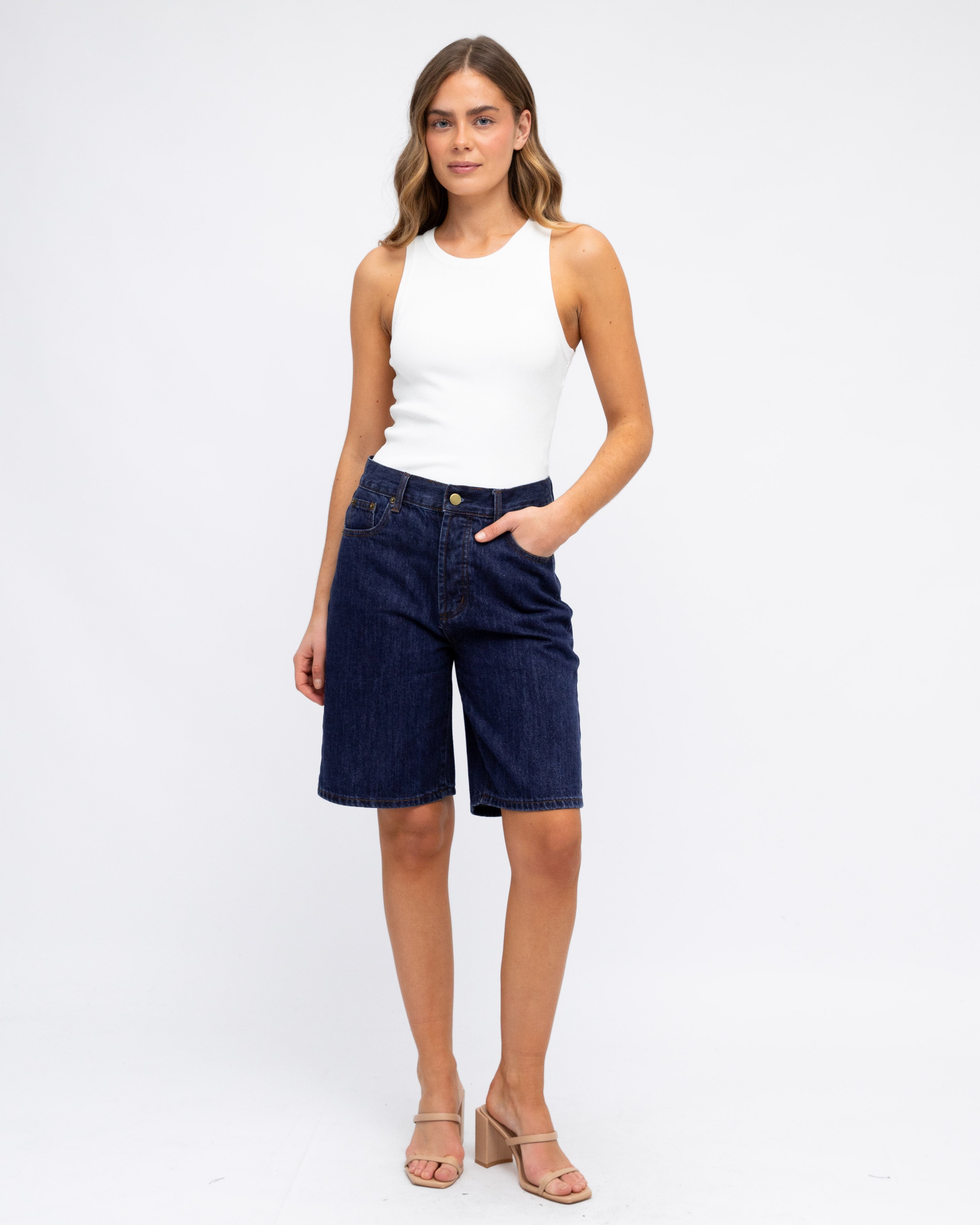 LEXIE DENIM JORT SHORT