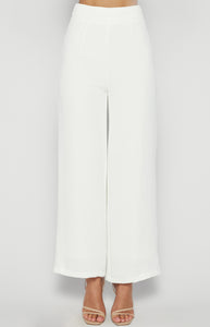 MILEY WIDE LEG PANTS - White