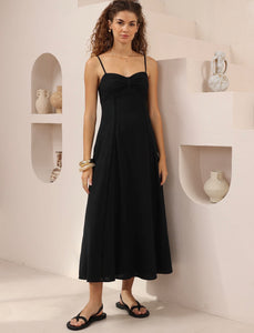 LEXI COTTON DRESS - Black