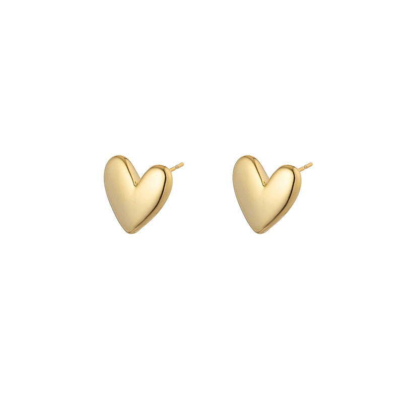 ROXANNE HEART EARRINGS - Gold