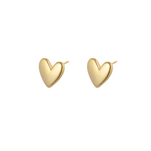 ROXANNE HEART EARRINGS - Gold