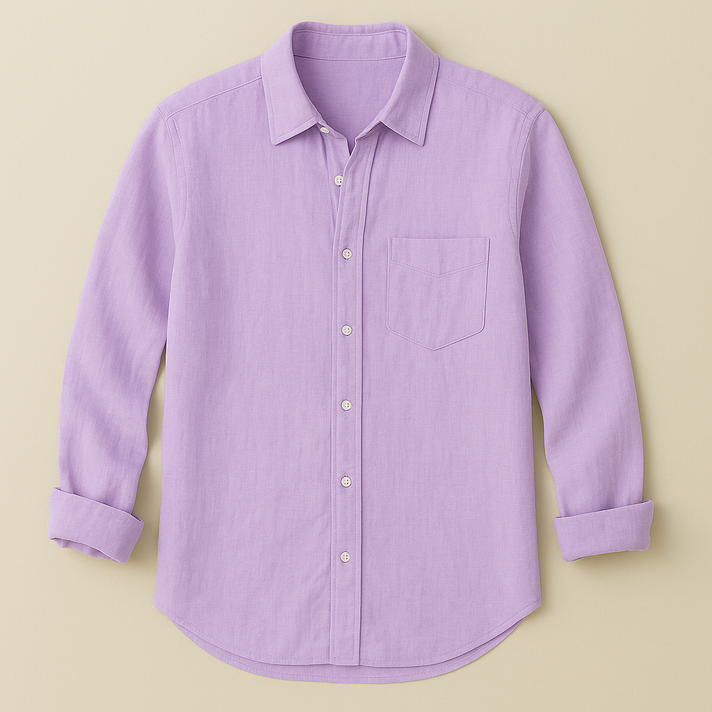 JESSICA LINEN SHIRT - Lilac