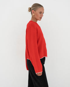 GABRIELE CARDIGAN - Red