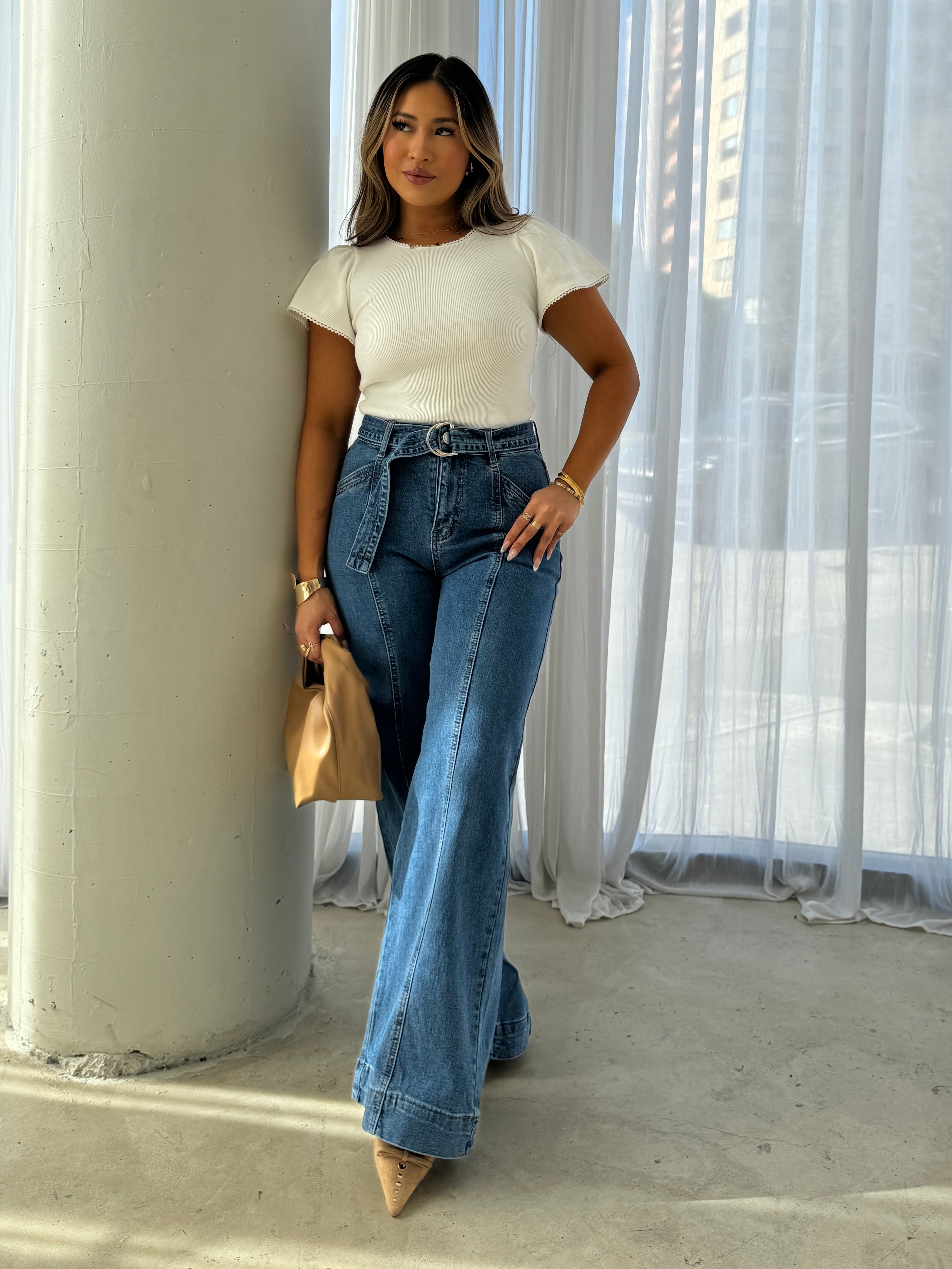 FRANKIE DEMIM JEANS - Blue