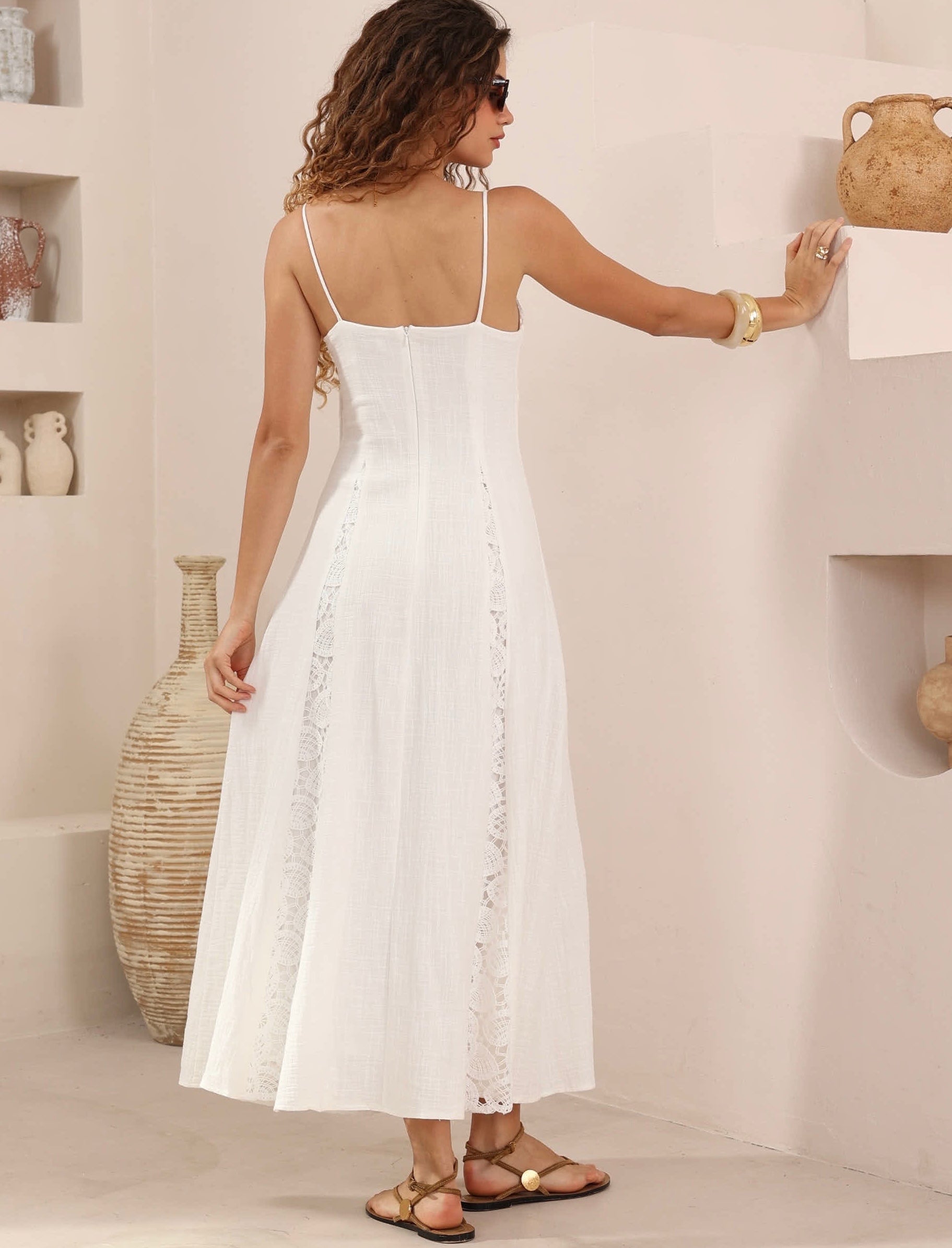 KLEO COTTON DRESS - White