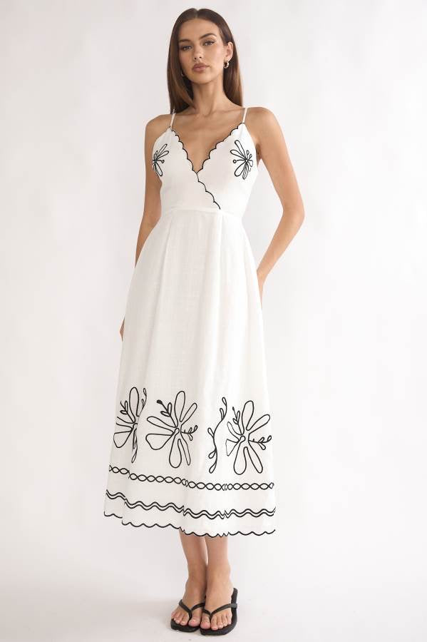 PRIYA DRESS - WHITE