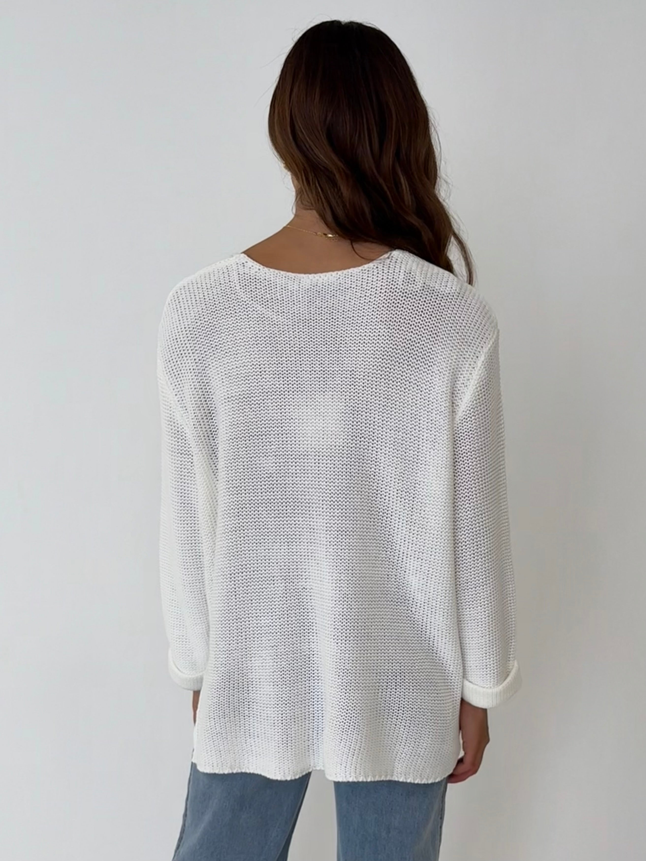 FRANKI KNIT COTTON JUMPER