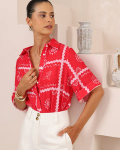 SOLSTICE SHIRT - Red