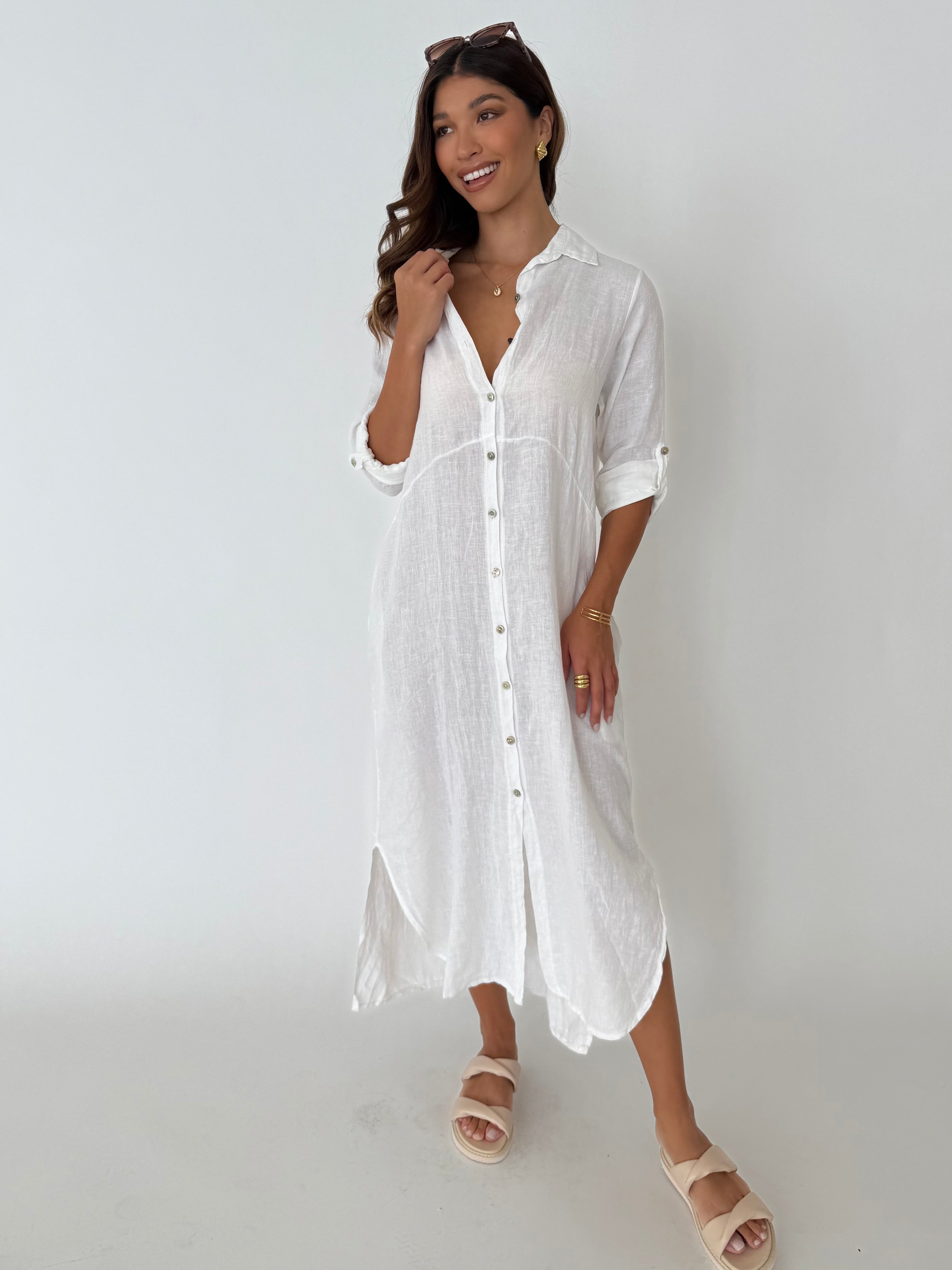 MELANIE LINEN DRESS